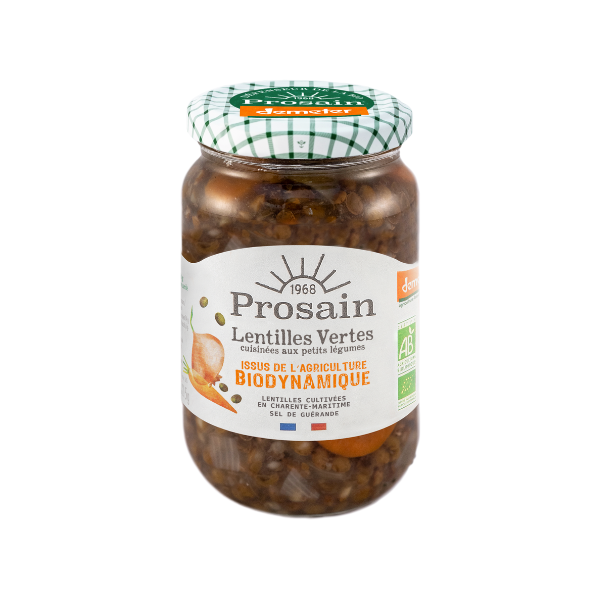 Prosain -- Lentilles vertes demeter cuisinées aux petits légumes - 330 g