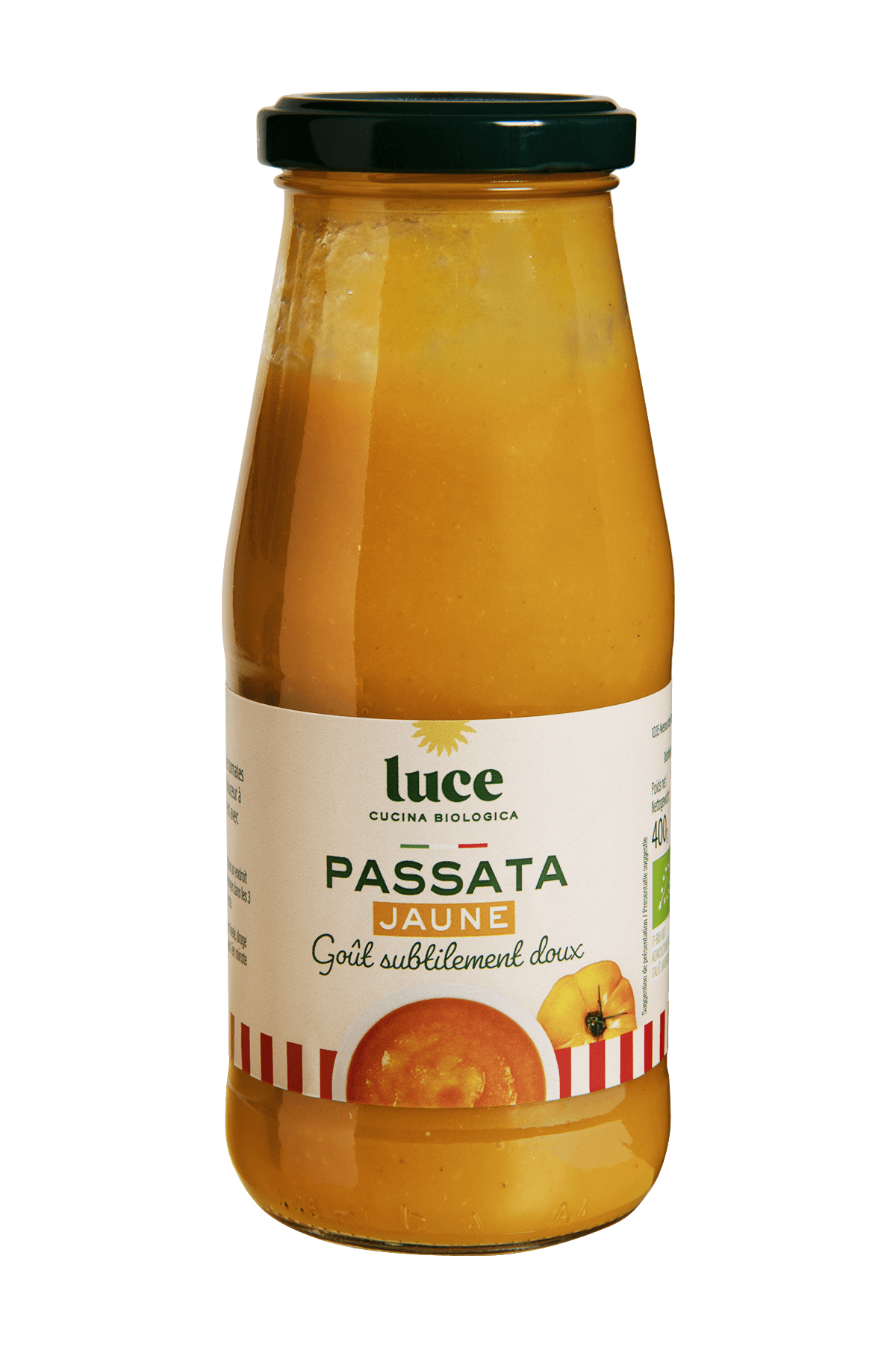 Sauce passata jaune bio (tomates) - 1
